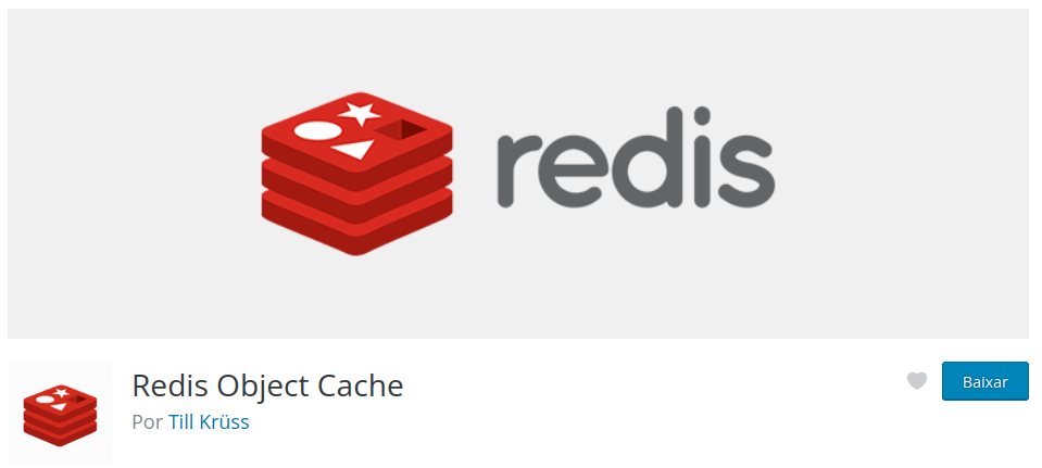 Screenshot of the "Redis Object Cache" plugin in WordPress.org Directory.